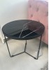 Fabre Side Table Stone Top 50cm 